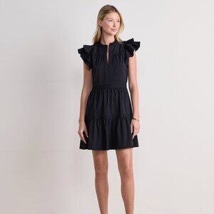 EUC Vineyard Vines Flutter Sleeve Tiered Harbor Mini Dress